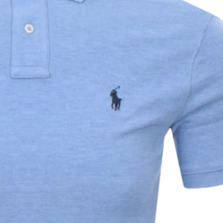 Alternative Image for ProductRalph Lauren Slim Fit Polo T Shirt Blue3